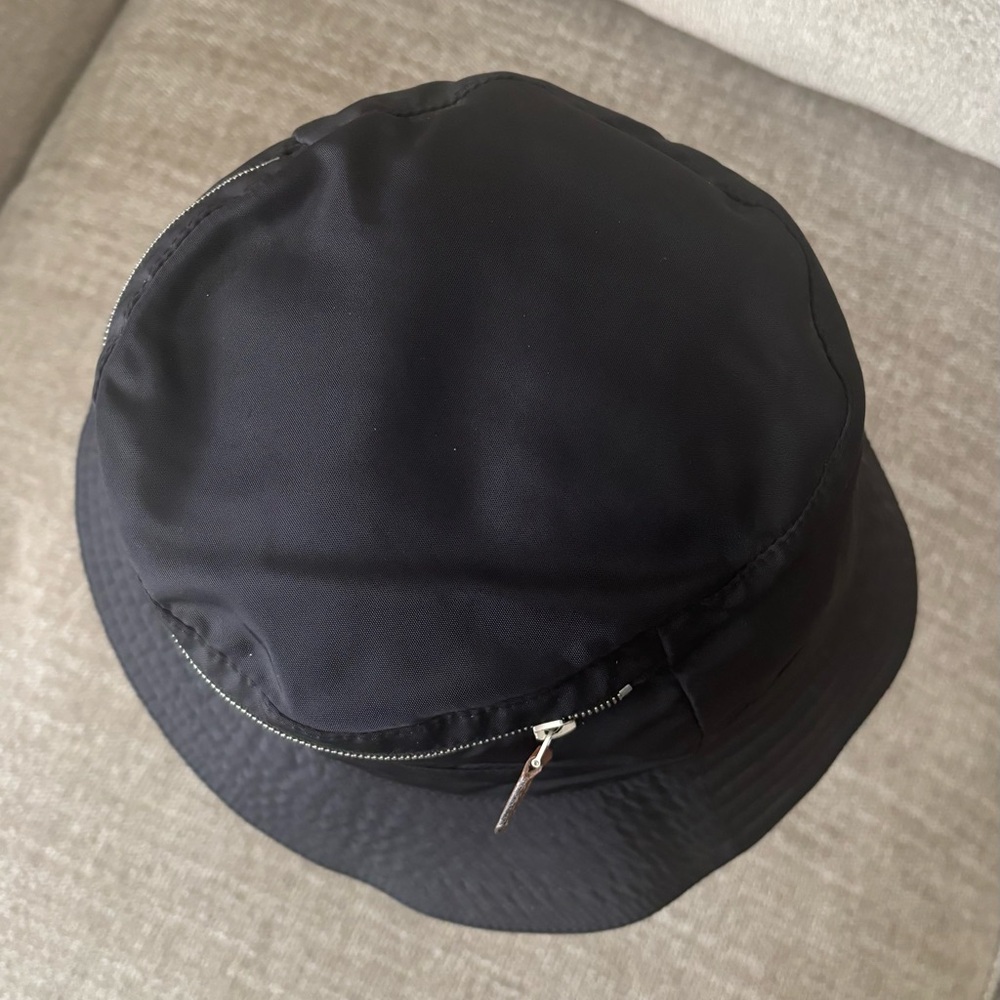✨HERMES Black Bucket Hat CHAPEAUX MOTSCH SZ 59 Zip Top Excellent Condition RARE! - Picture 4 of 13